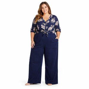 Boden Wide-Leg High Waist Navy Blue Women's Sailor Pants Size 6L